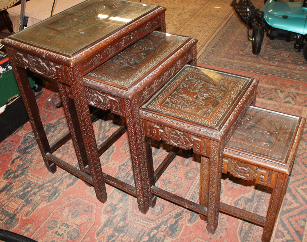 Eastern teak table nest (20th Aug)