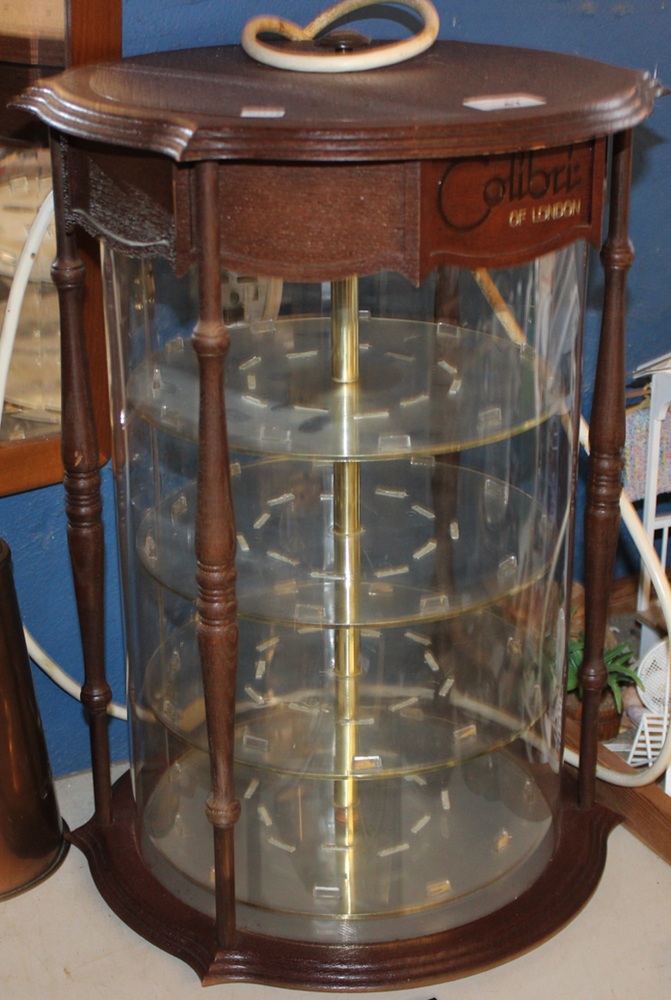 Quality cylindrical display cabinet (10th Sept)