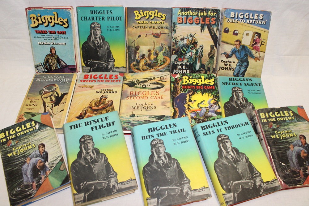Part of a large collection of Biggles books - next Collectors Sale